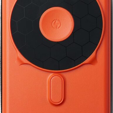 RIDGE Magnetic Power Bank Battery Pack 10,000mAh - Fast Charging, Compatible with MagSafe - Portable Charger Powerbank - with Built in Cables, Wireless Charging & Magnetic Attachment (Basecamp Orange)